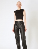 Luna Leather Pants - image 1 of 6 in carousel